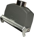 WESTEC 24B CONNECTOR HOOD 1 LEVER TOP ENTRY WITH GASKET 24P+E M32