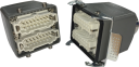 WESTEC COMPLETE SET, 32B 32P+E 16A - STR HOOD TO HOOD CONNECTORS M50 GLANDS 2 LEVER, METAL