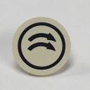 TER MIKE/VICTOR DISC INSERT - WHITE WITH 2x RIGHT ROTATE ARROWS