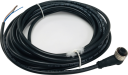 FEMALE M12 4 PIN ANGLED WITH MOULDED CABLE 5M 3C FOR DC SAFETY HINGE