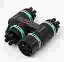 TEEBOX PREWIRED JUNCTION BOX 4 WAY H 5P MINI-PLUG/SOCKET IP68