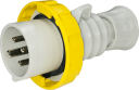 GEWISS IEC309 HP STR PLUG IP66/67/68/69 YLW 110V 4H 16AMPS 3P+E
