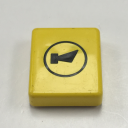 TER SPA BUTTON DISC - YELLOW WITH HORN SYMBOL (PRTA103XPI)