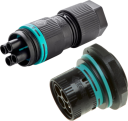 TEEPLUG KIT MINI PANEL PLUG CONNECTOR SOCKET 4P M25 NUT D6 - 13.5 17.5A IP68