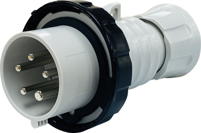 GEWISS IEC309 HP STR PLUG IP66/67/68/69 BLACK 600-690V 5H 16A 3P+N+E ...