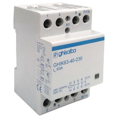GHISALBA INSTALLATION CONTACTOR 63A (AC1) 4 POLE (4NO